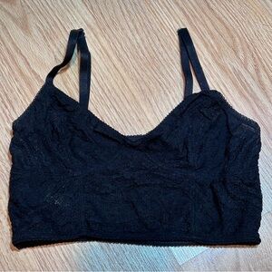 Free People Intimates black lace bralette‎ XS
